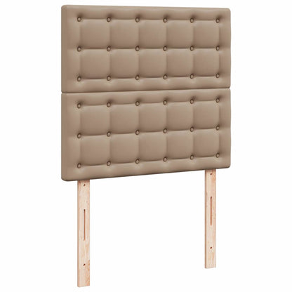 Ottoman-Bett mit Matratze & LEDs 90x200 cm Kunstleder