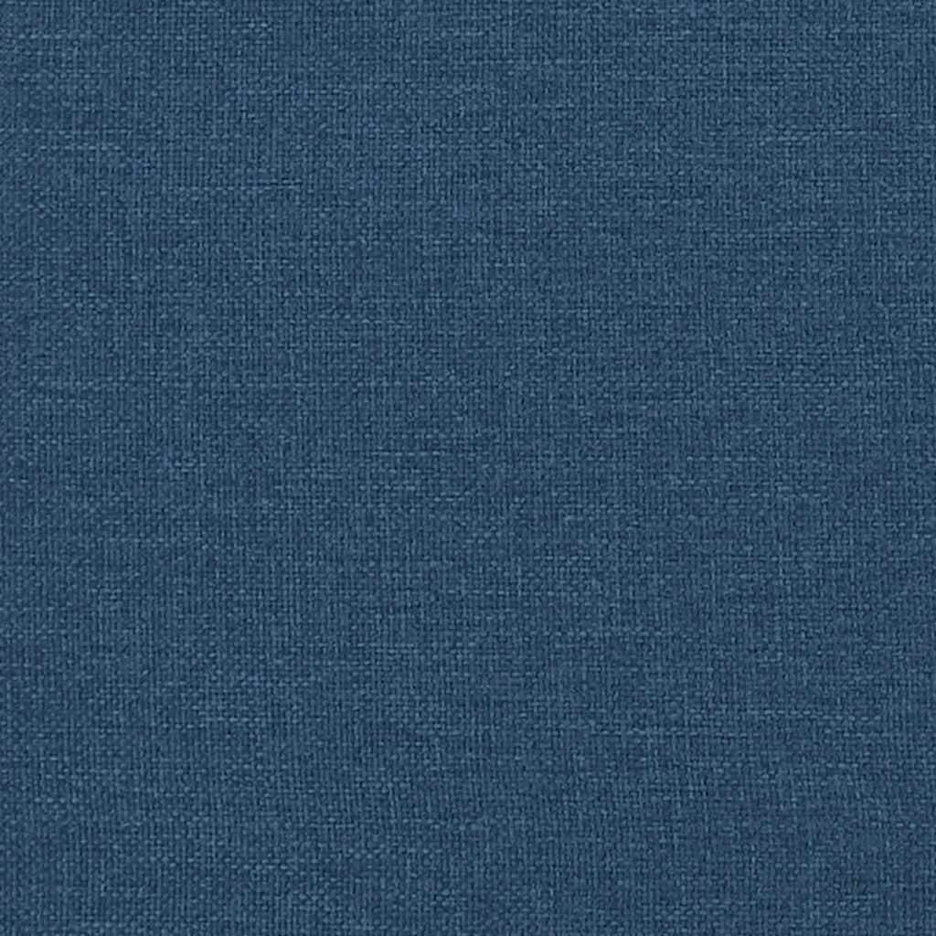 Ottoman-Bett mit Matratze & LEDs Blau 120x190 cm Stoff