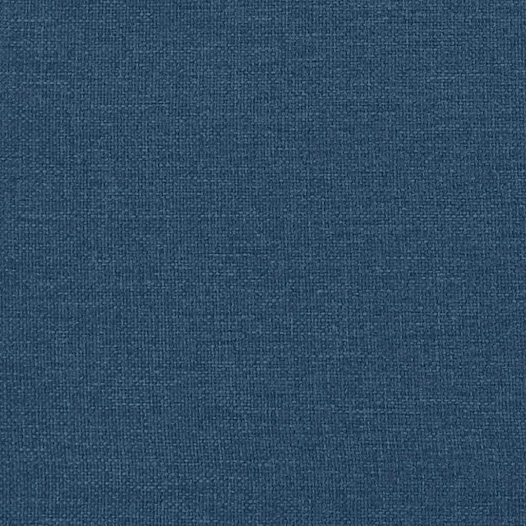 Ottoman-Bett mit Matratze & LEDs Blau 120x190 cm Stoff