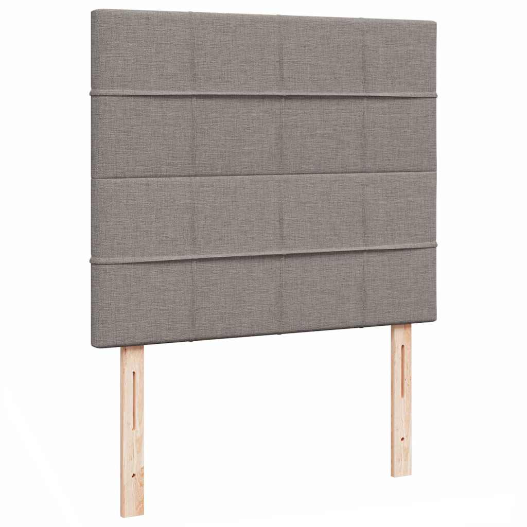 Ottoman-Bett mit Matratze & LEDs Taupe 120x200 cm Stoff