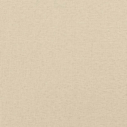 Ottoman-Bett mit Matratze & LEDs Creme 140x200 cm Stoff