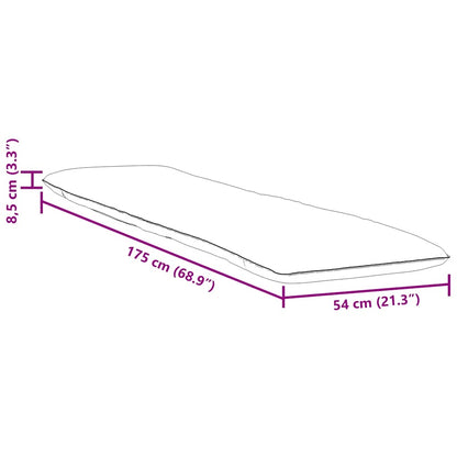 Sonnenliege Klappbar Anthrazit 175x54x8,5 cm Oxford-Gewebe