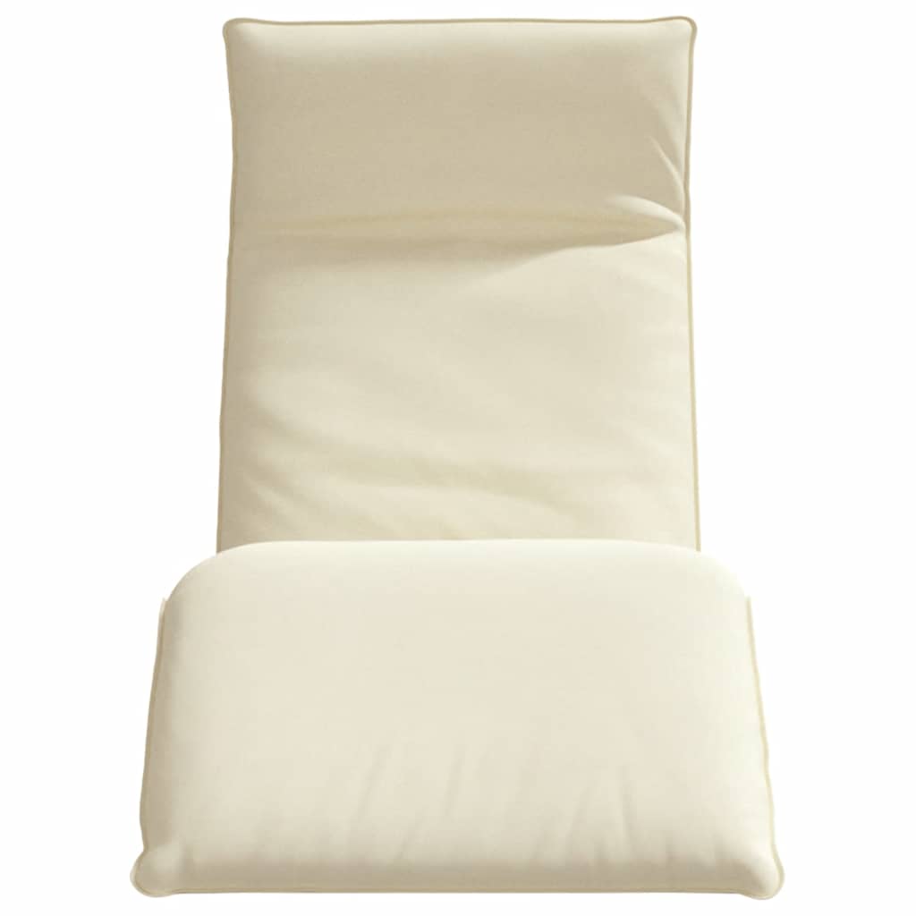Sonnenliege Klappbar Creme 175x54x8,5 cm Oxford-Gewebe