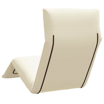 Sonnenliege Klappbar Creme 175x54x8,5 cm Oxford-Gewebe