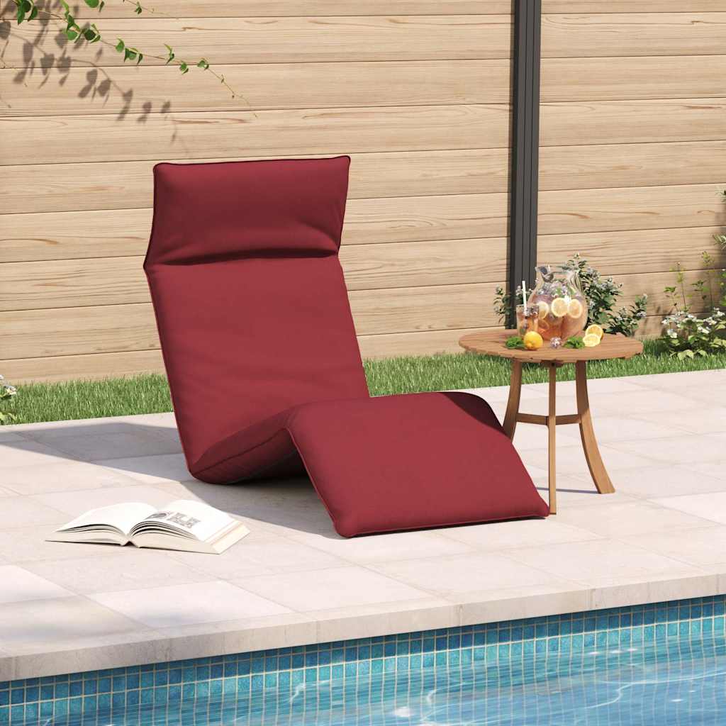 Sonnenliege Klappbar Weinrot 175x54x8,5 cm Oxford-Gewebe