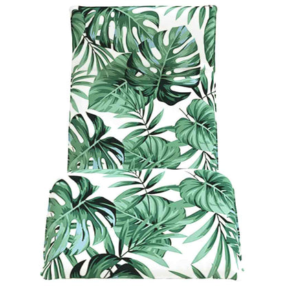 Sonnenliege Klappbar Blattmuster 175x54x8,5 cm Oxford-Gewebe
