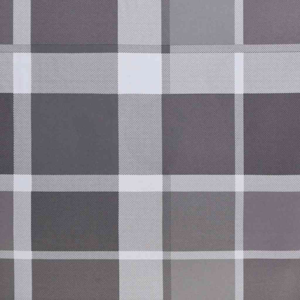 Sonnenliege Klappbar Grau Karomuster 175x54x8,5cm Oxford-Gewebe