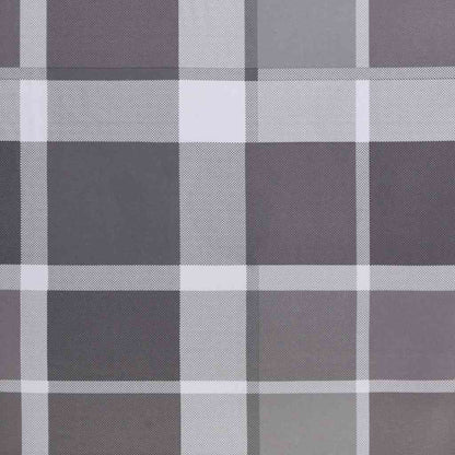 Sonnenliege Klappbar Grau Karomuster 175x54x8,5cm Oxford-Gewebe