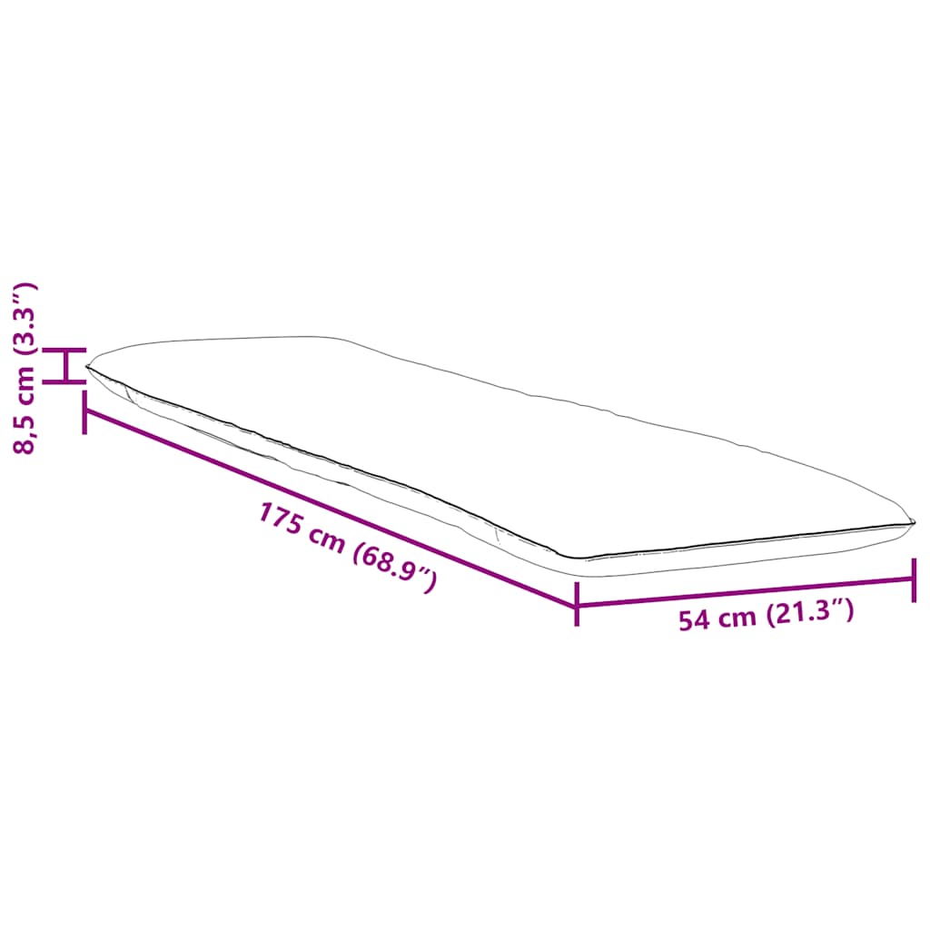Sonnenliege Klappbar Grau Karomuster 175x54x8,5cm Oxford-Gewebe