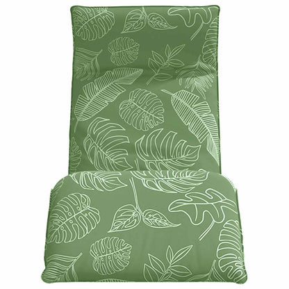 Sonnenliege Klappbar Blattmuster 175x54x8,5 cm Oxford-Gewebe
