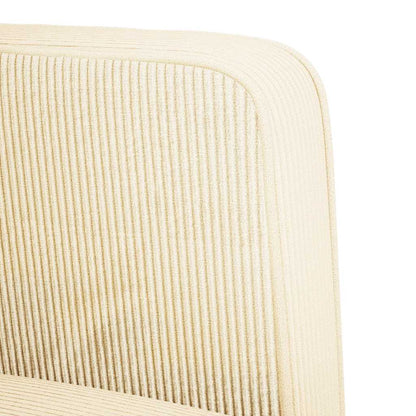 Zweisitzer-Sofa Creme 109 cm Cordstoff