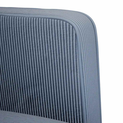Zweisitzer-Sofa Blau 109 cm Cordstoff
