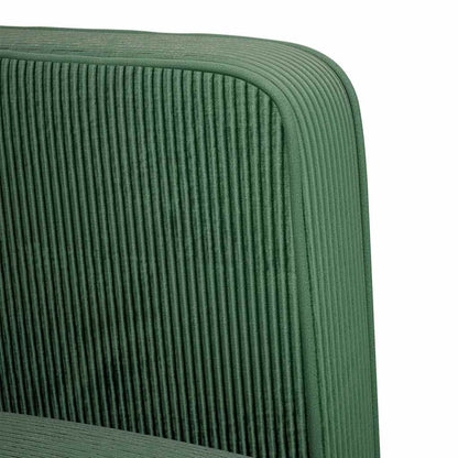 Zweisitzer-Sofa Dunkelgrün 109 cm Cordstoff