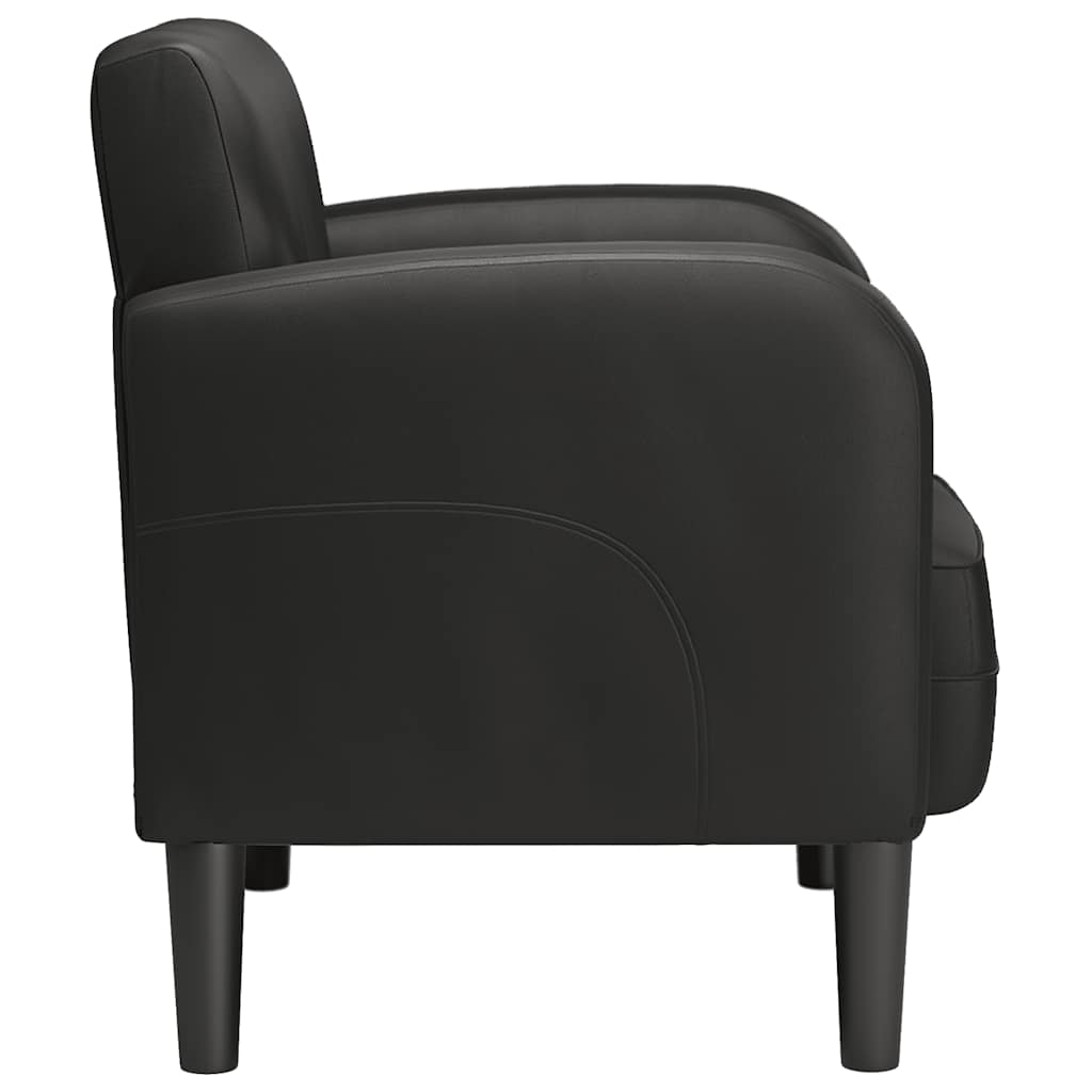 Sessel mit Armlehnen Schwarz 54 cm Kunstleder