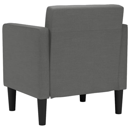 Sessel mit Armlehnen Dunkelgrau 53 cm Stoff