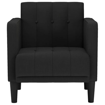 Sessel mit Armlehnen Schwarz 53 cm Stoff