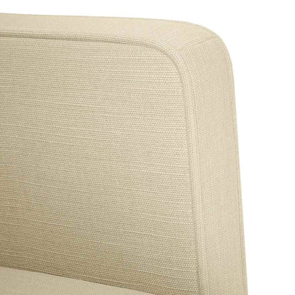 Sessel mit Armlehnen Creme 53 cm Stoff