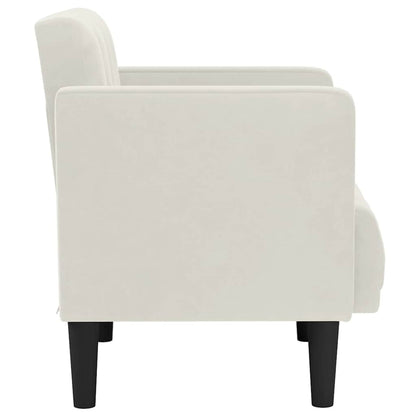 Sessel mit Armlehnen Creme 53 cm Samt