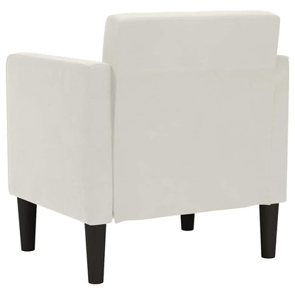 Sessel mit Armlehnen Creme 53 cm Samt