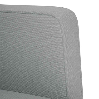 Zweisitzer-Sofa Hellgrau 111 cm Stoff