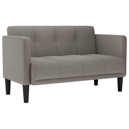 Zweisitzer-Sofa Taupe 111 cm Stoff