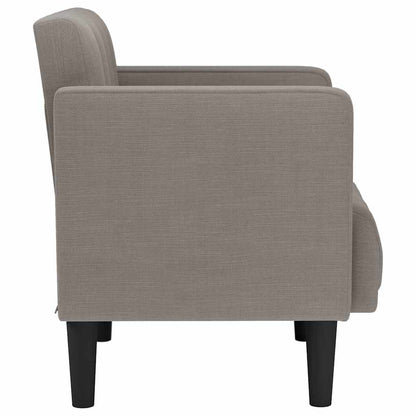 Zweisitzer-Sofa Taupe 111 cm Stoff