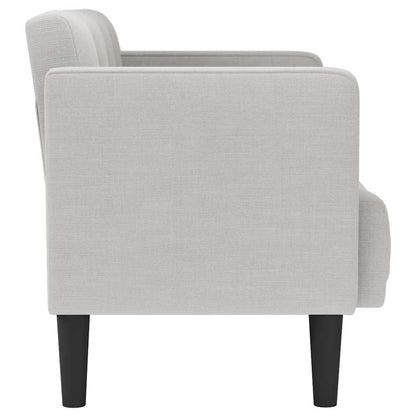 Zweisitzer-Sofa Wolkengrau 111 cm Stoff