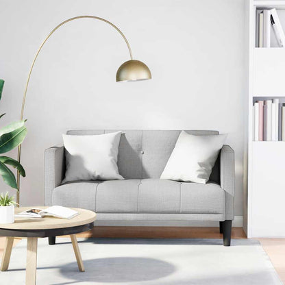 Zweisitzer-Sofa Wolkengrau 111 cm Stoff