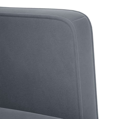 Zweisitzer-Sofa Dunkelgrau 111 cm Samt