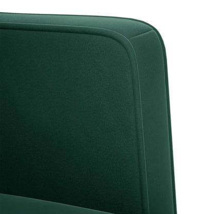 Zweisitzer-Sofa Dunkelgrün 111 cm Samt