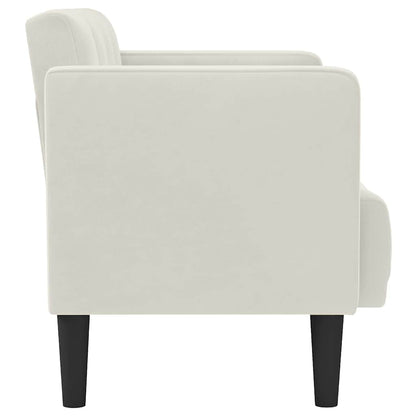 Zweisitzer-Sofa Creme 111 cm Samt