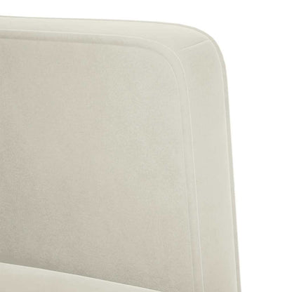 Zweisitzer-Sofa Creme 111 cm Samt