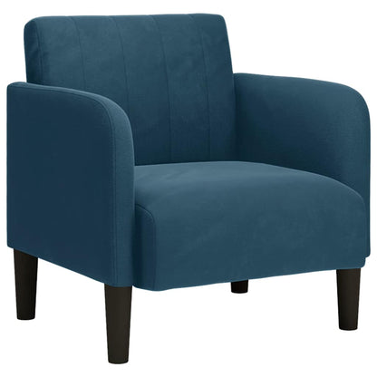 Sessel mit Armlehnen Blau 54 cm Samt