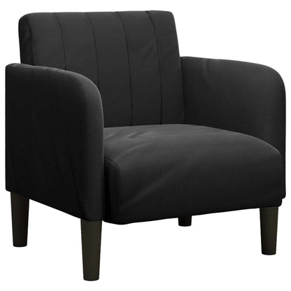 Sessel mit Armlehnen Schwarz 54 cm Samt