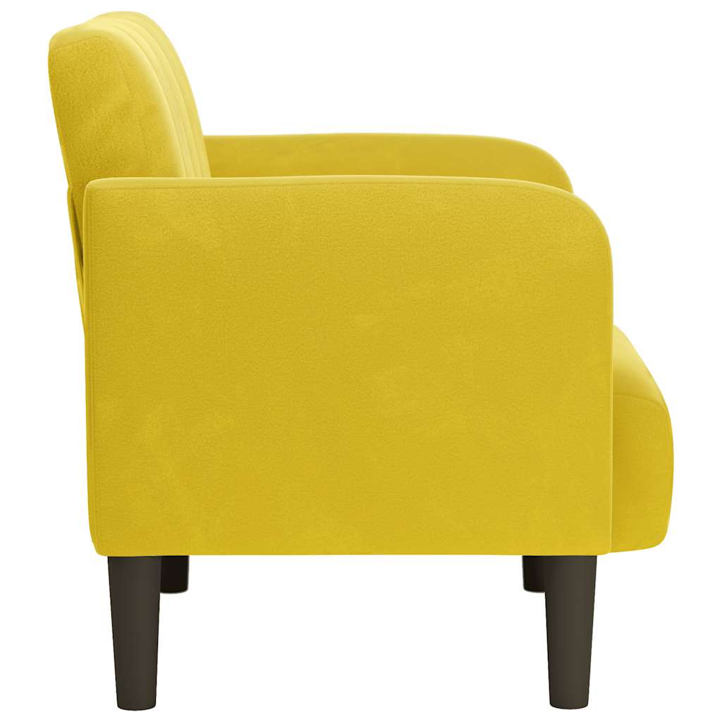 Sessel mit Armlehnen Gelb 54 cm Samt
