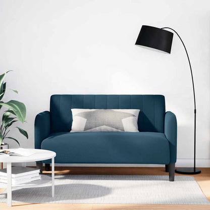 Zweisitzer-Sofa Blau 109 cm Samt
