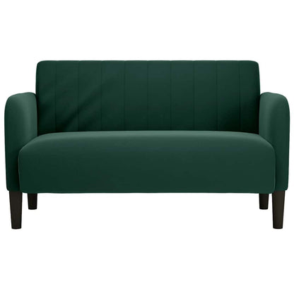Zweisitzer-Sofa Dunkelgrün 109 cm Samt