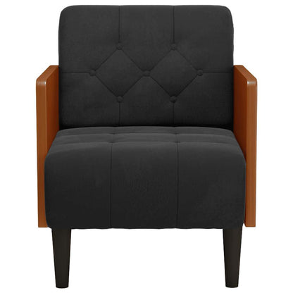 Sessel mit Armlehnen Schwarz 55 cm Samt
