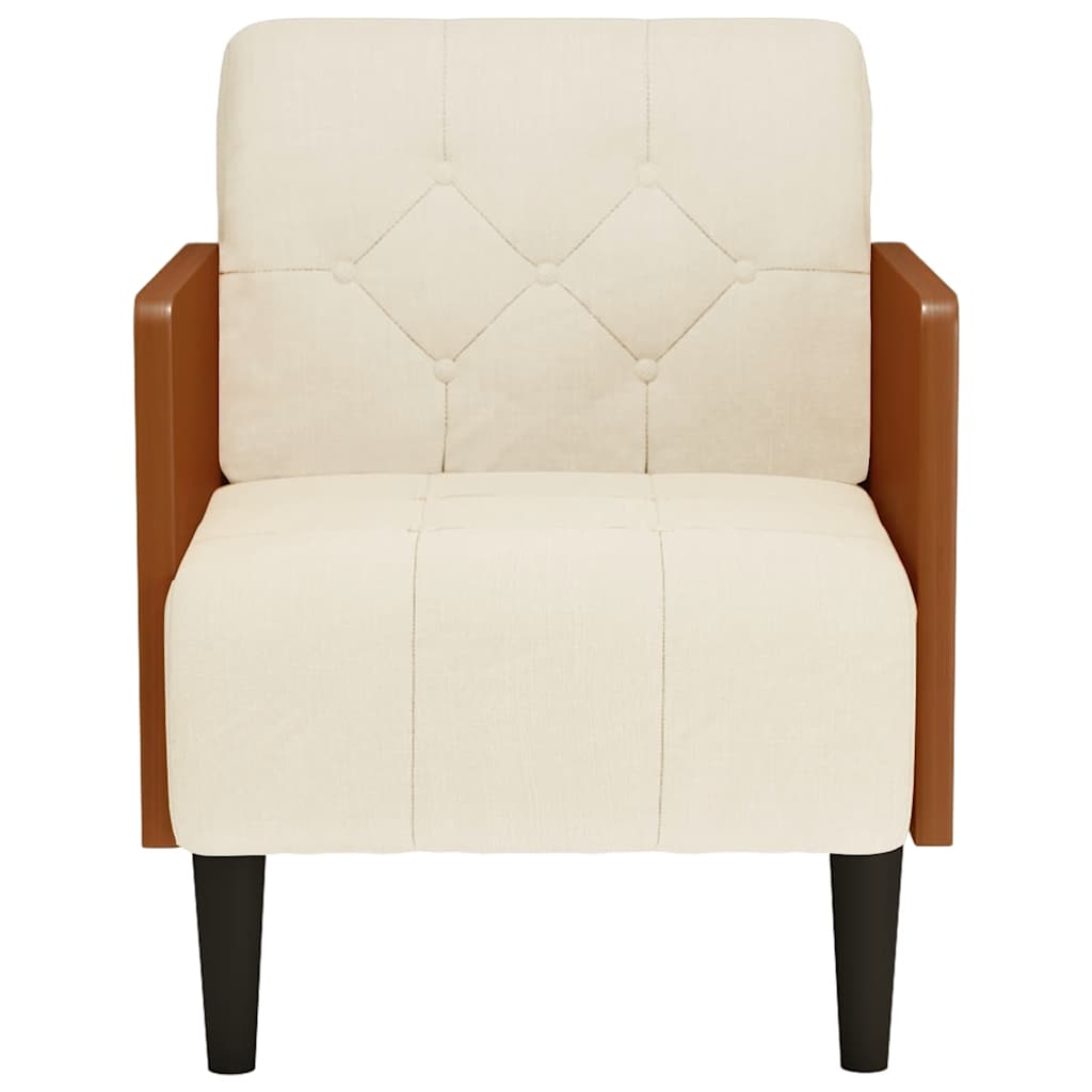 Sessel mit Armlehnen 55 cm Leinen