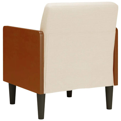 Sessel mit Armlehnen 55 cm Leinen
