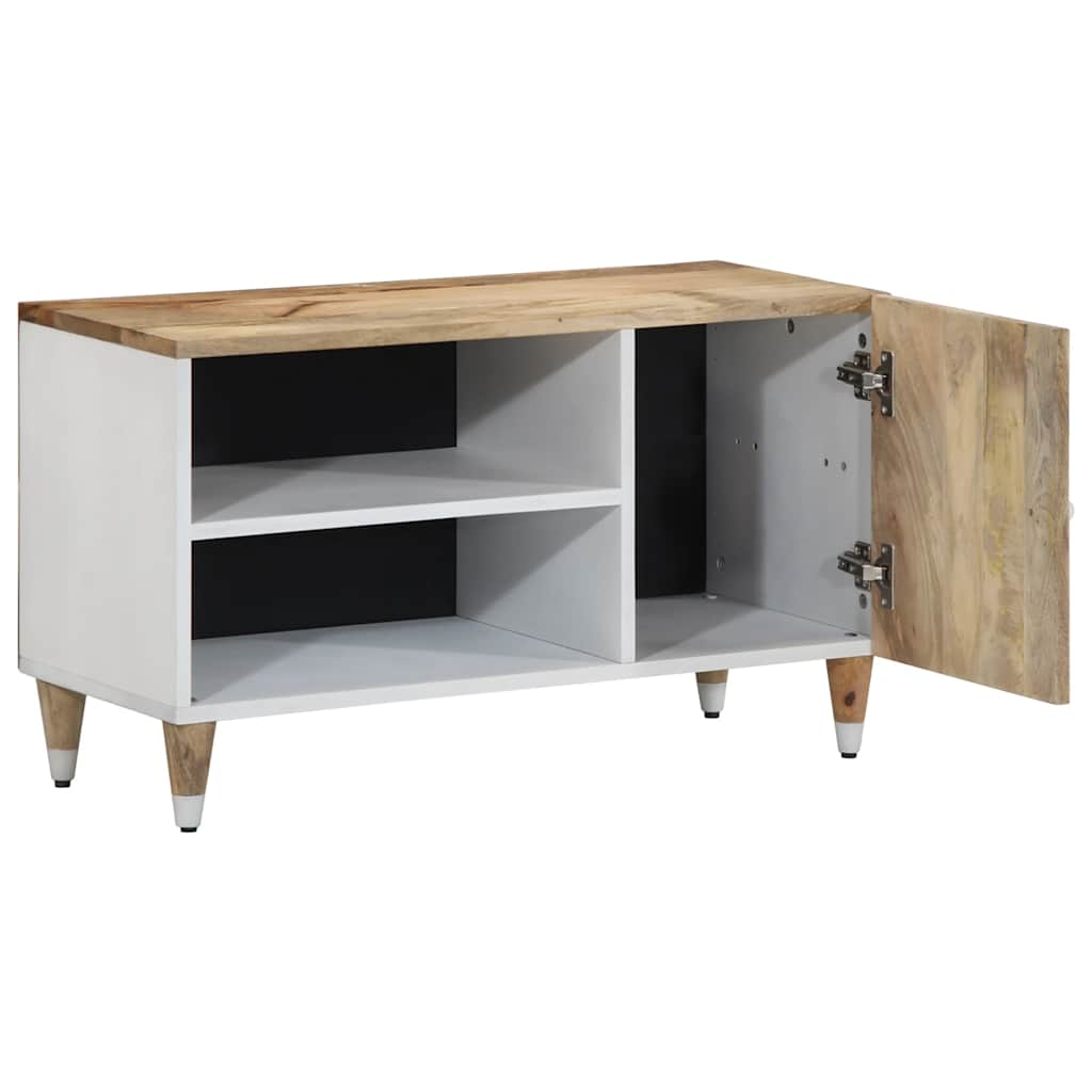 TV-Schrank 80x31,5x46 cm Massivholz Mango