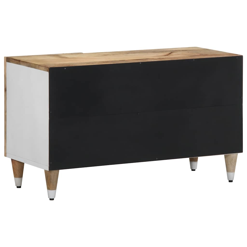 TV-Schrank 80x31,5x46 cm Massivholz Mango