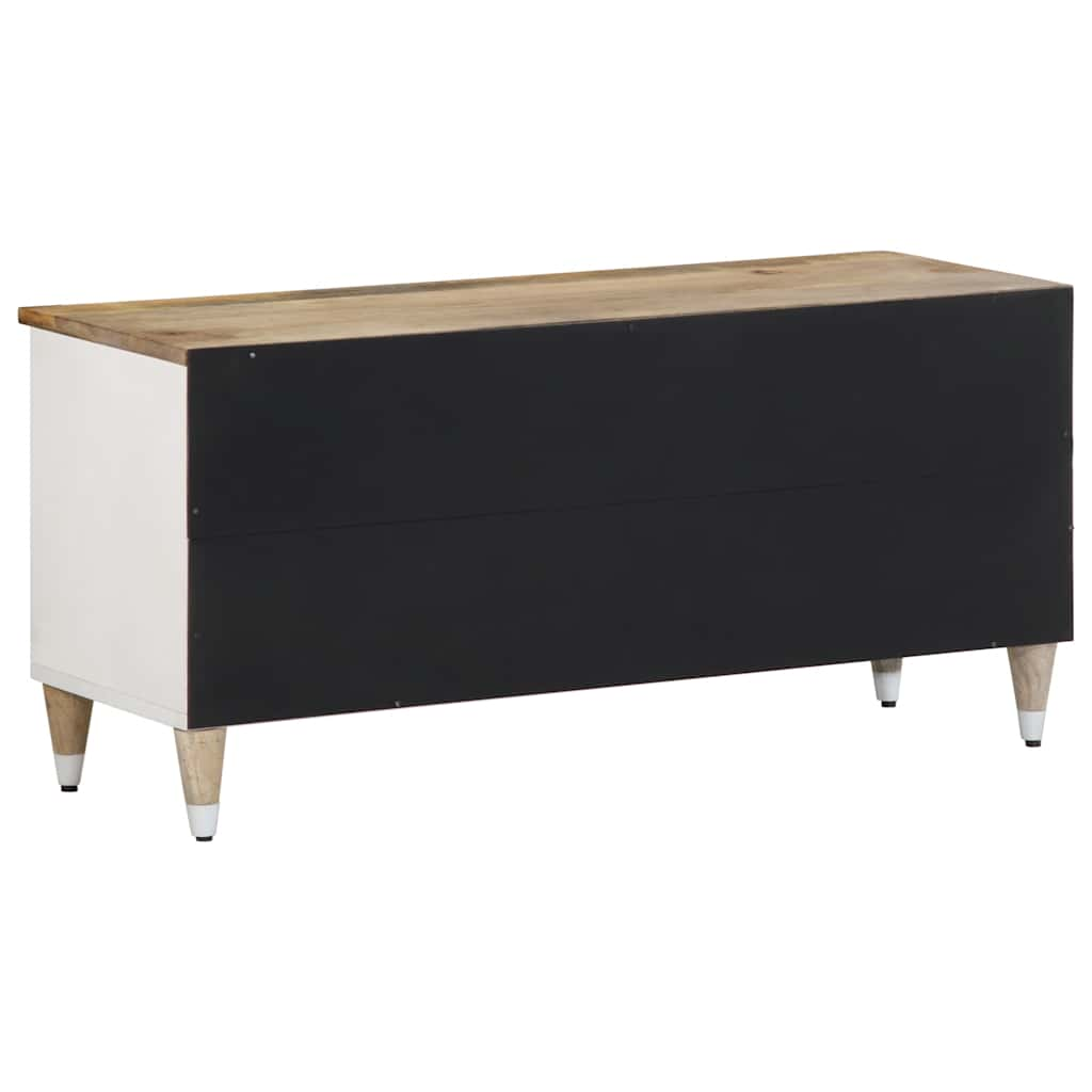 TV-Schrank 100x33,5x46 cm Massivholz Mango