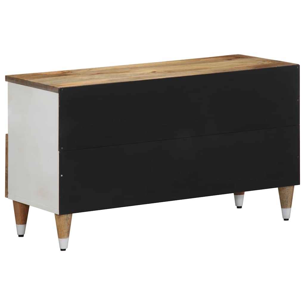 TV-Schrank 80x33,5x46 cm Massivholz Mango