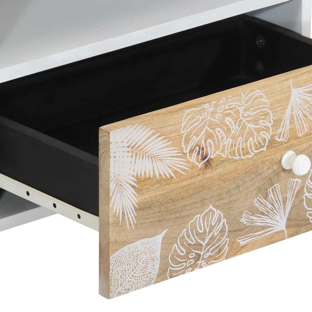 TV-Schrank 80x33,5x46 cm Massivholz Mango