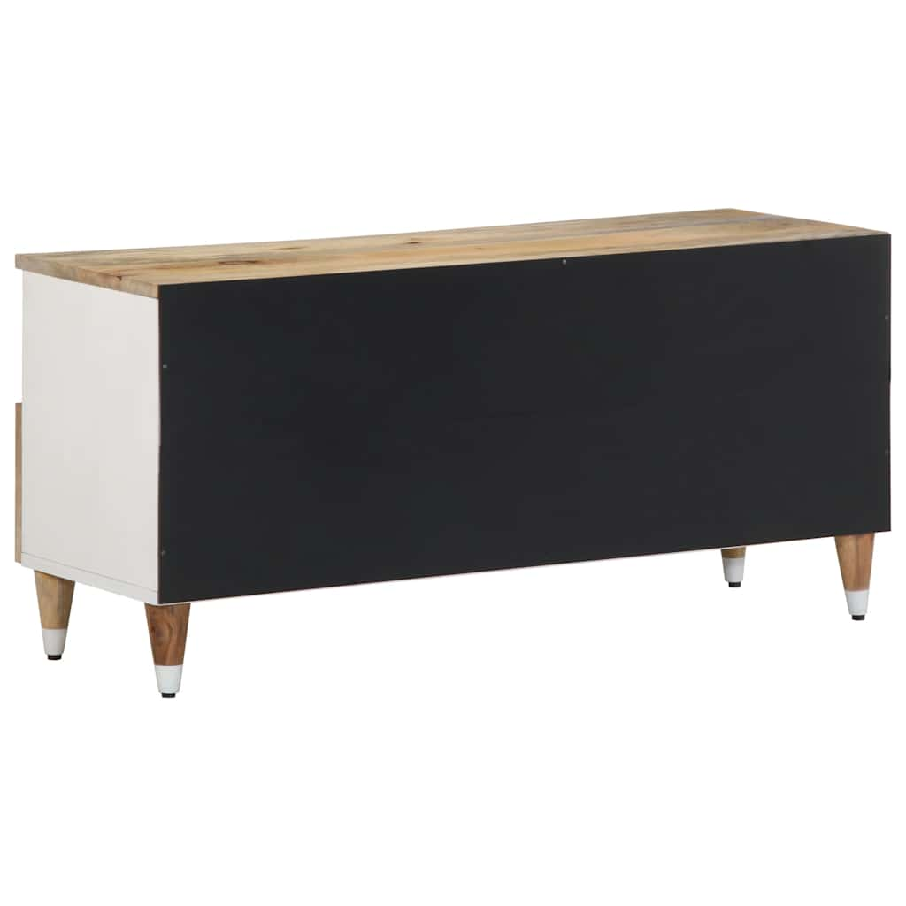 TV-Schrank 100x33,5x46 cm Massivholz Mango