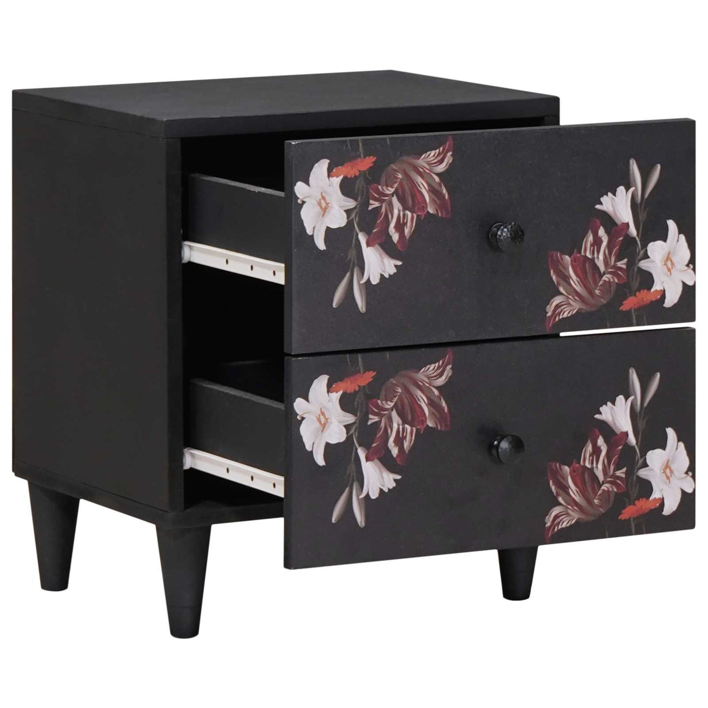 Nachttisch 2 stk. Braun 40 x 33,5 x 46 cm Massivholz Mango