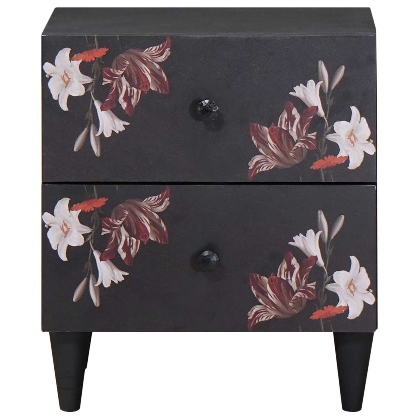 Nachttisch 2 stk. Braun 40 x 33,5 x 46 cm Massivholz Mango