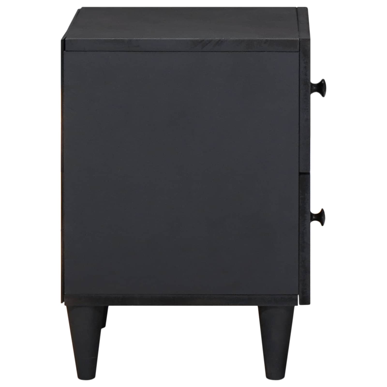 Nachttisch 2 stk. Braun 40 x 33,5 x 46 cm Massivholz Mango