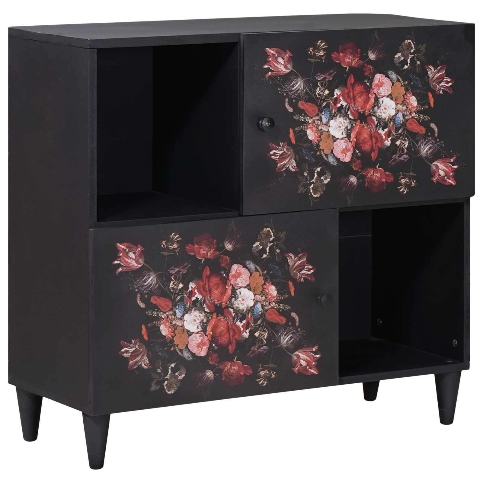Stauraumschränke Mehrfarbig 80 x 33,5 x 75 cm Massivholz Mango